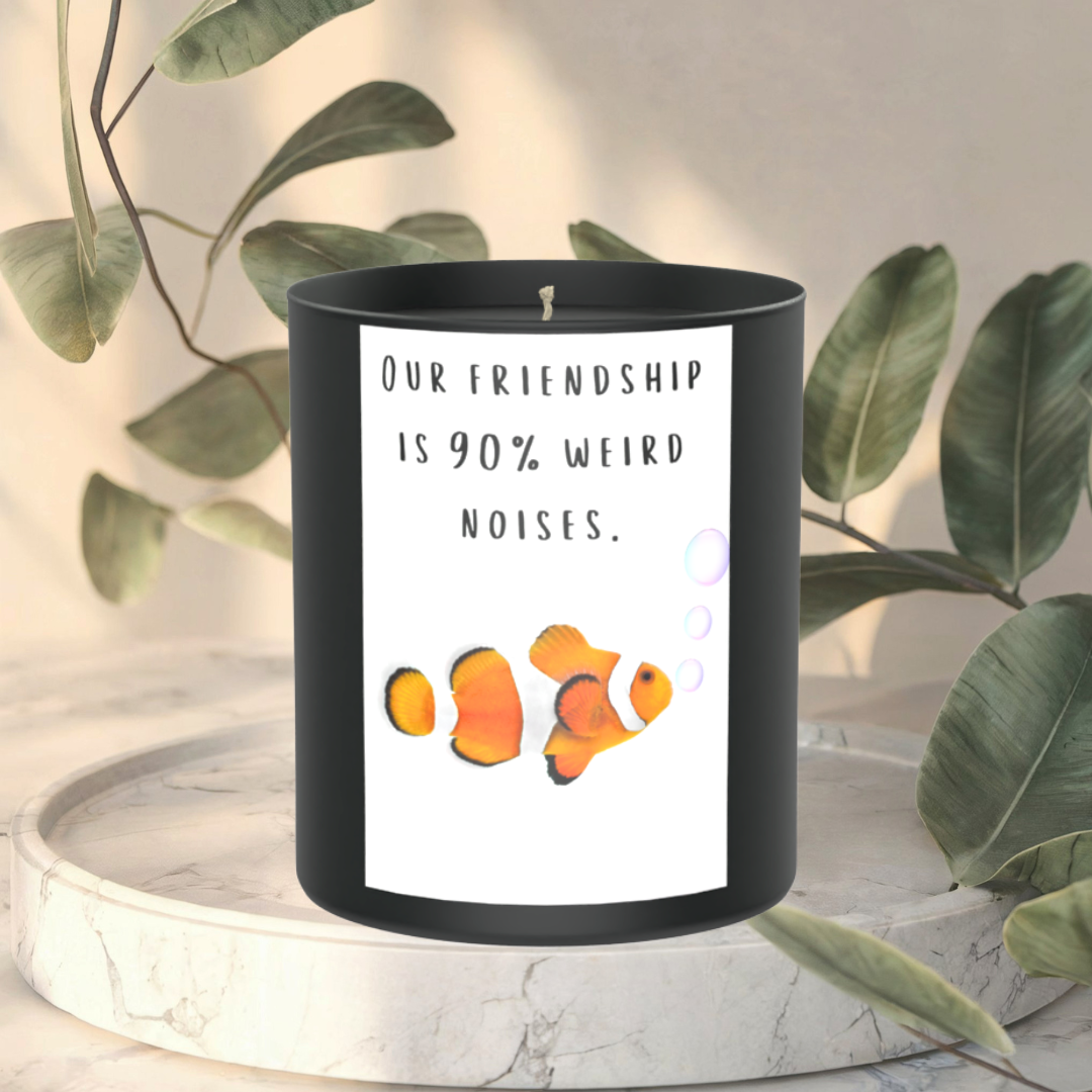 Our friendship is... 200g Black Candle ‘Dark Noir’