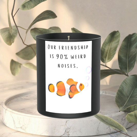 Our friendship is... 200g Black Candle ‘Dark Noir’