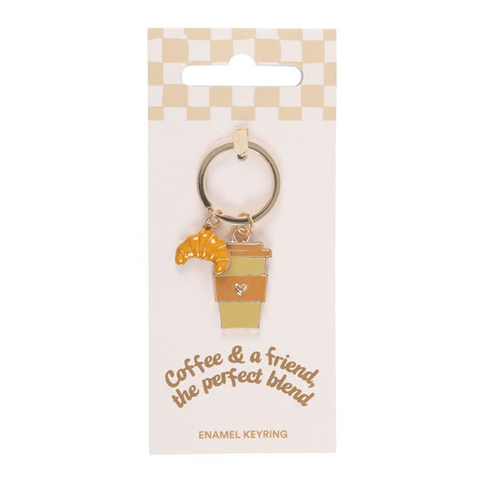 Coffee and a Friend Keyring