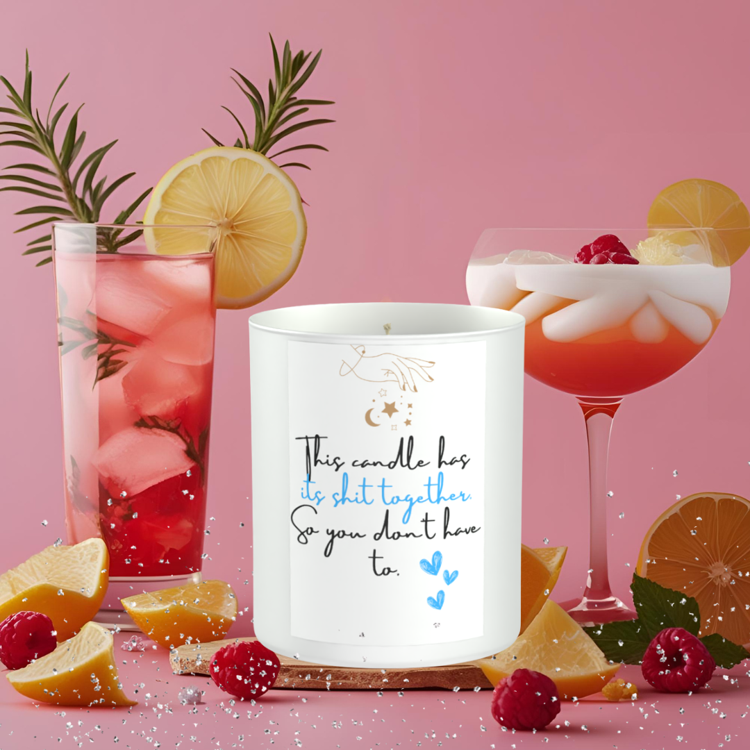 Emotional Support Flame 200g White candle ‘Sandy Bay'