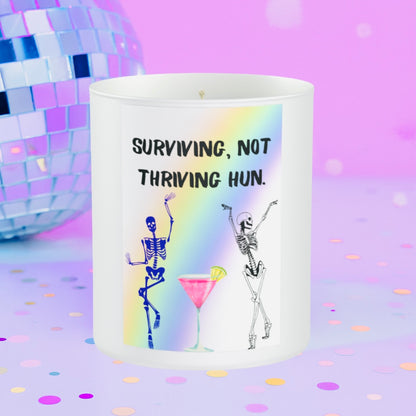 Surviving Not Thriving 200g White candle ‘Sandy Bay'