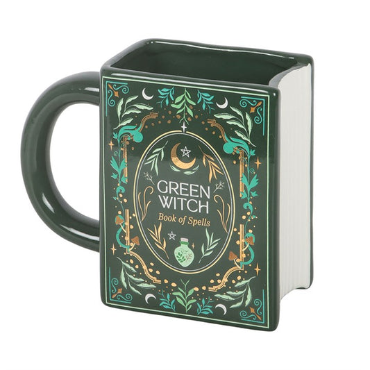 Green Witch Spellbook Mug | Witchy Gift UK