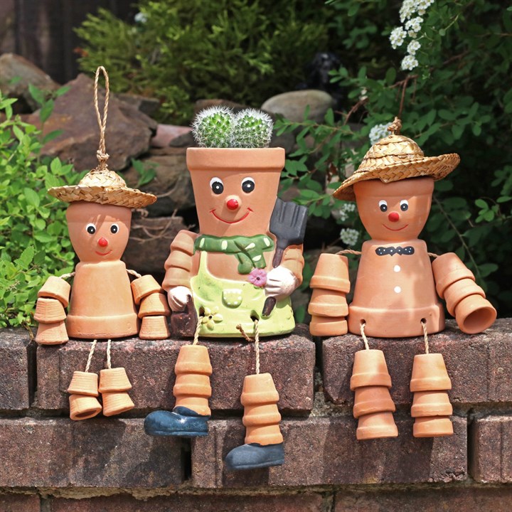 *Small Terracotta Pot Man (36/72)