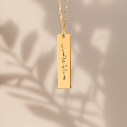 Stay Magical Vertical Bar Necklace