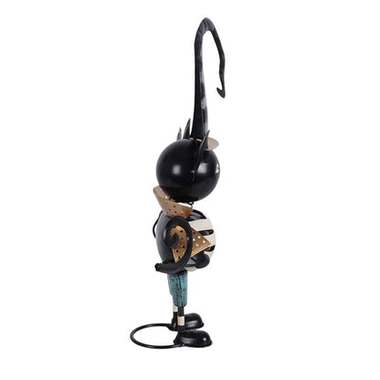 Black Cat Witch Ornament – Metal Halloween Decoration
