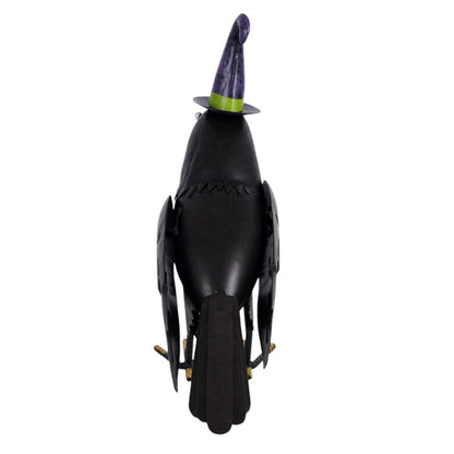 Witchy Raven Ornament with Witch Hat – Gothic Halloween Decor