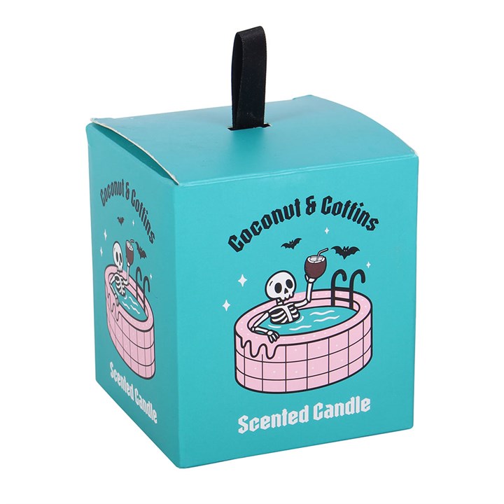 Coconut & Coffins Scented Candle – Gothic Coconut Candle