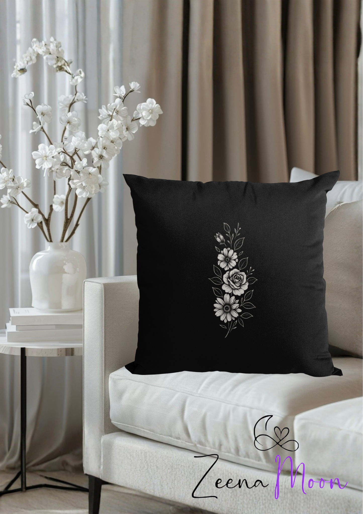 Botanical Shadows Throw Cushion