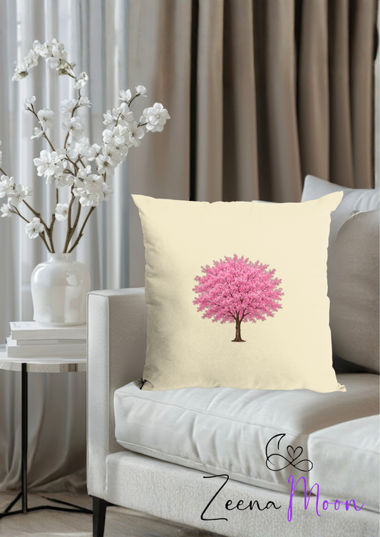 Cherry Blossom Natural Cushion