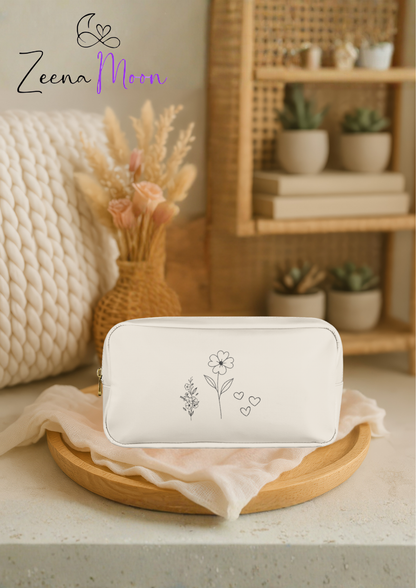 Minimalist Flower Make up Case