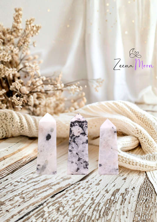 Gemstone Obelisk Points approx 5cm - Moonstone