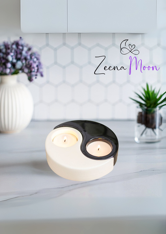 Yin Yang Tealight Candle Holder