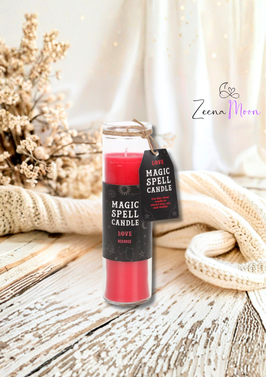 Rose 'Love' Spell Tube Candle