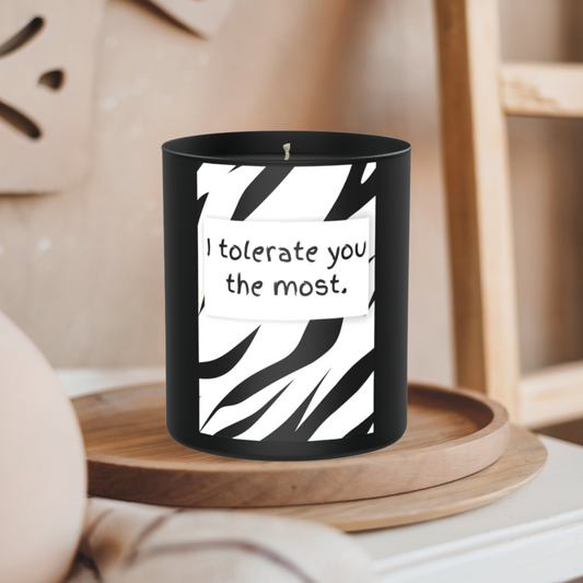 I Tolerate You The Most 200g Black Candle ‘Dark Noir’