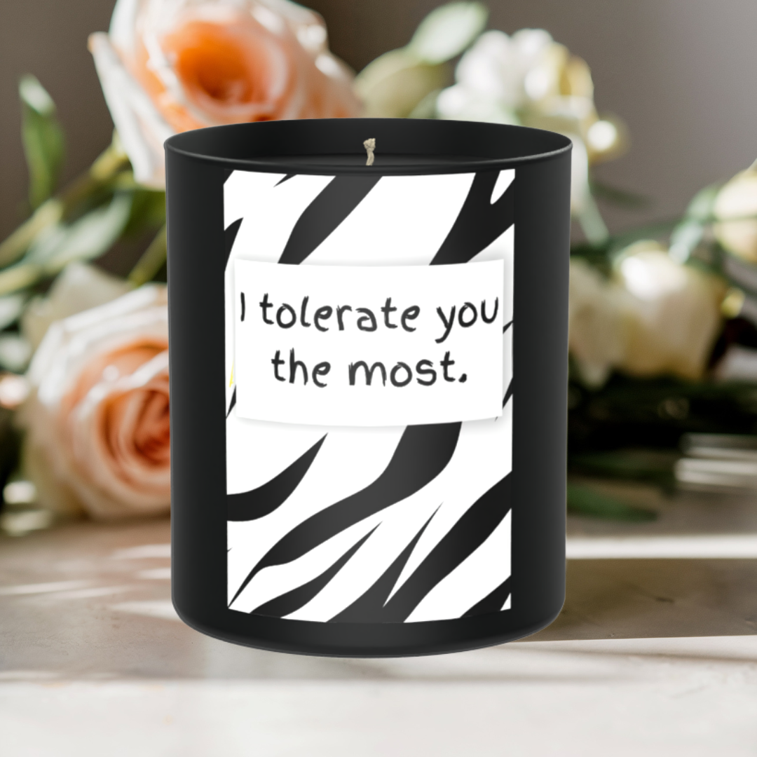 I Tolerate You The Most 200g Black Candle ‘Dark Noir’