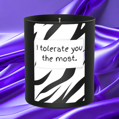 I Tolerate You The Most 200g Black Candle ‘Dark Noir’