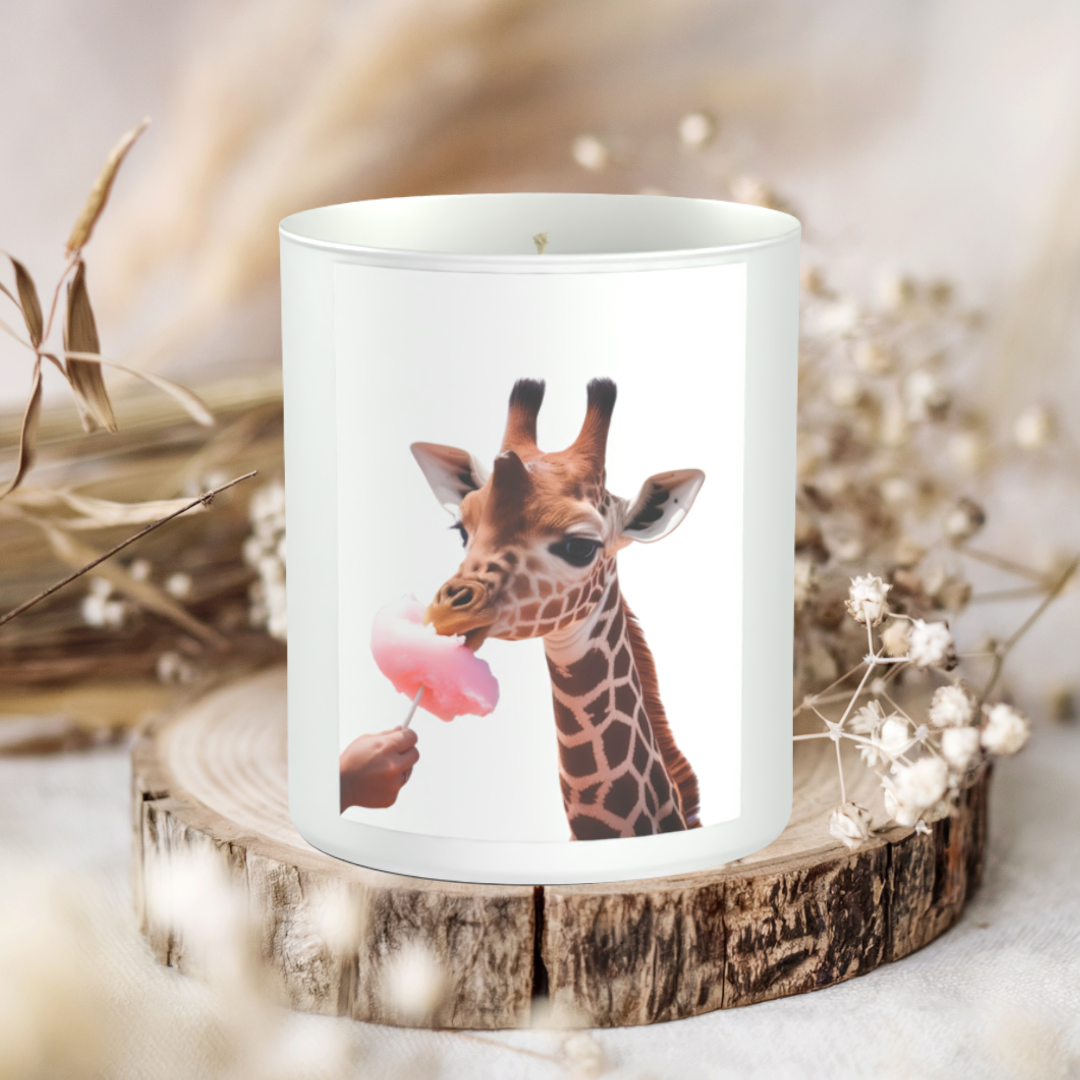 Giraffe Candyfloss 200g White candle ‘Sandy Bay'