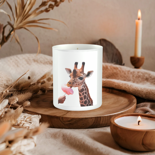 Giraffe Candyfloss 200g White candle ‘Sandy Bay'