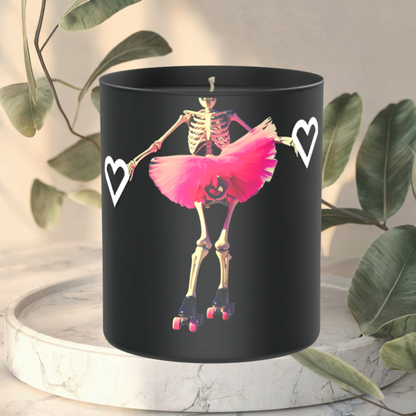 Skeleton Pink Tutu 200g Black Candle ‘Dark Noir’