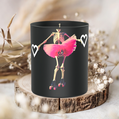 Skeleton Pink Tutu 200g Black Candle ‘Dark Noir’