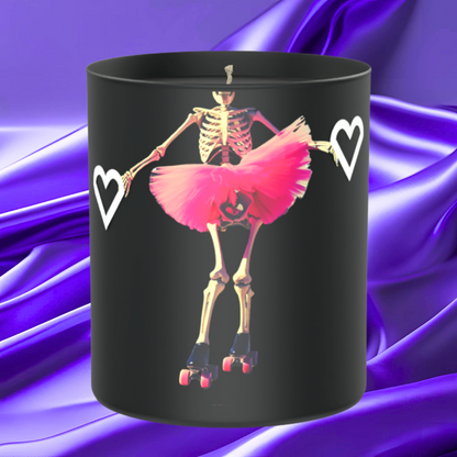 Skeleton Pink Tutu 200g Black Candle ‘Dark Noir’