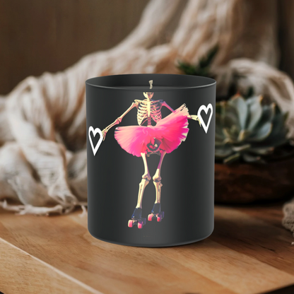 Skeleton Pink Tutu 200g Black Candle ‘Dark Noir’