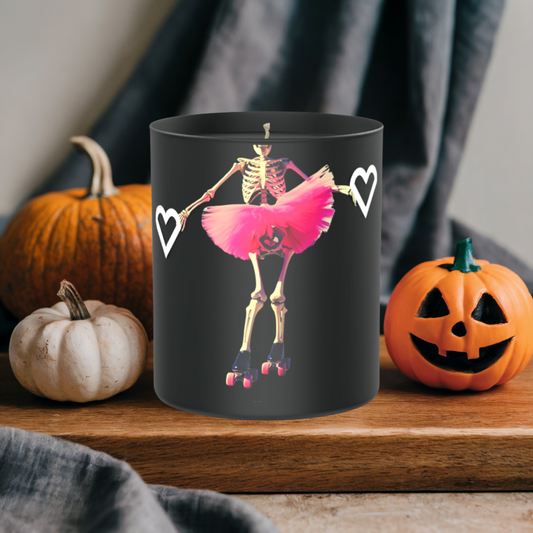 Skeleton Pink Tutu 200g Black Candle ‘Dark Noir’