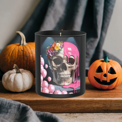 Skeleton Flowers Balloons 200g Black Candle ‘Dark Noir’