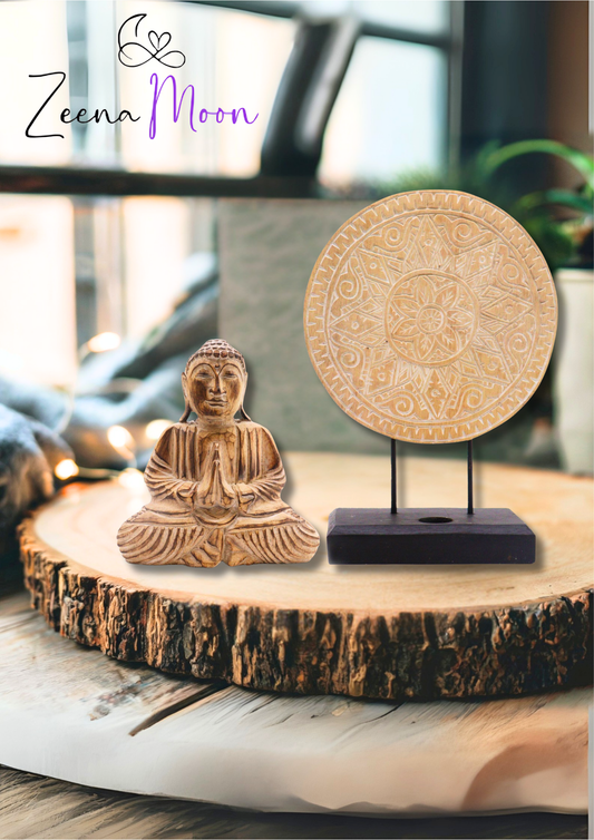 Buddha Feng Shui Set - Classic Mandala - Natural