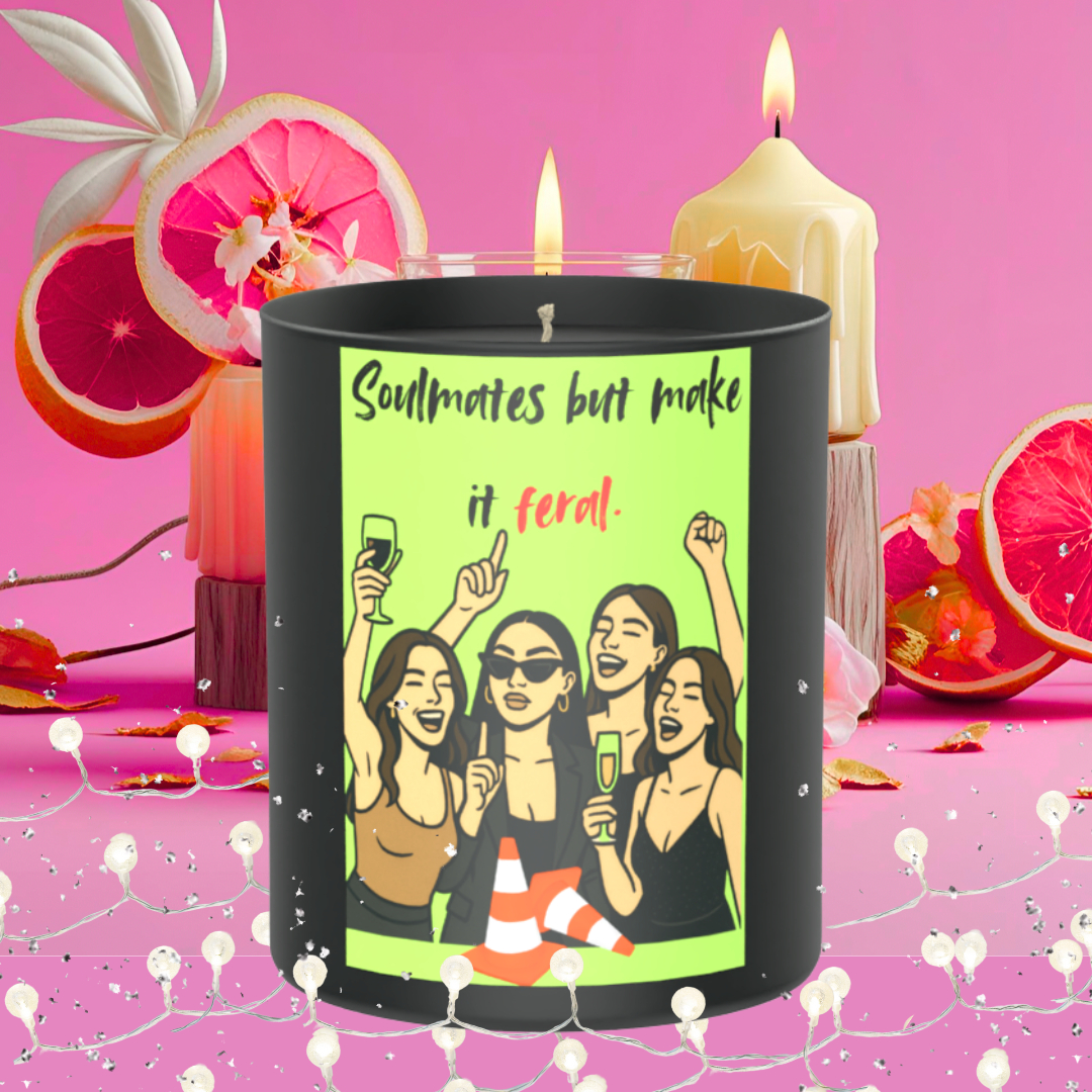 Soulmates But Make It Feral 200g Black Candle ‘Dark Noir’