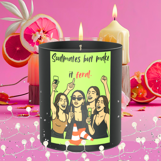 Soulmates But Make It Feral 200g Black Candle ‘Dark Noir’