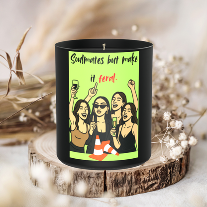 Soulmates But Make It Feral 200g Black Candle ‘Dark Noir’