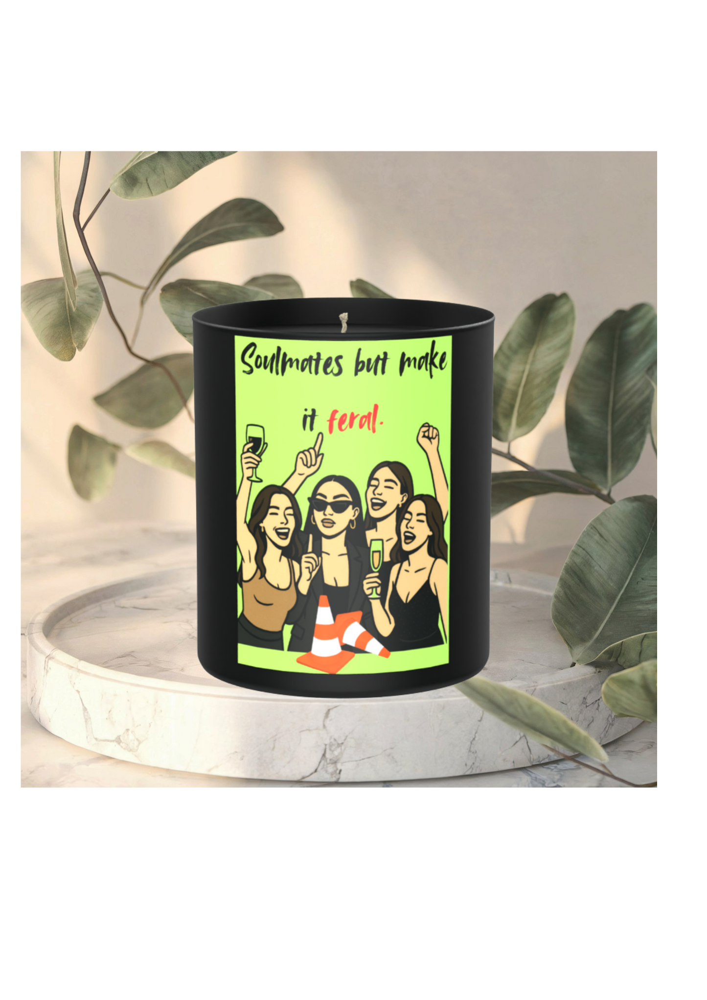 Soulmates But Make It Feral 200g Black Candle ‘Dark Noir’