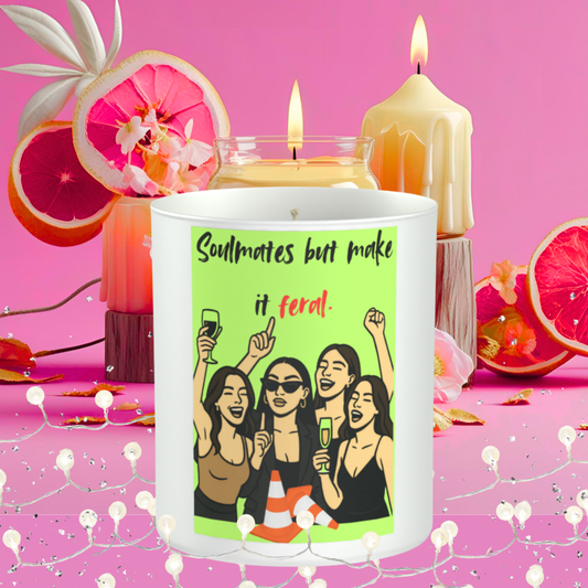 Soulmates But Make It Feral 200g White candle ‘Sandy Bay'