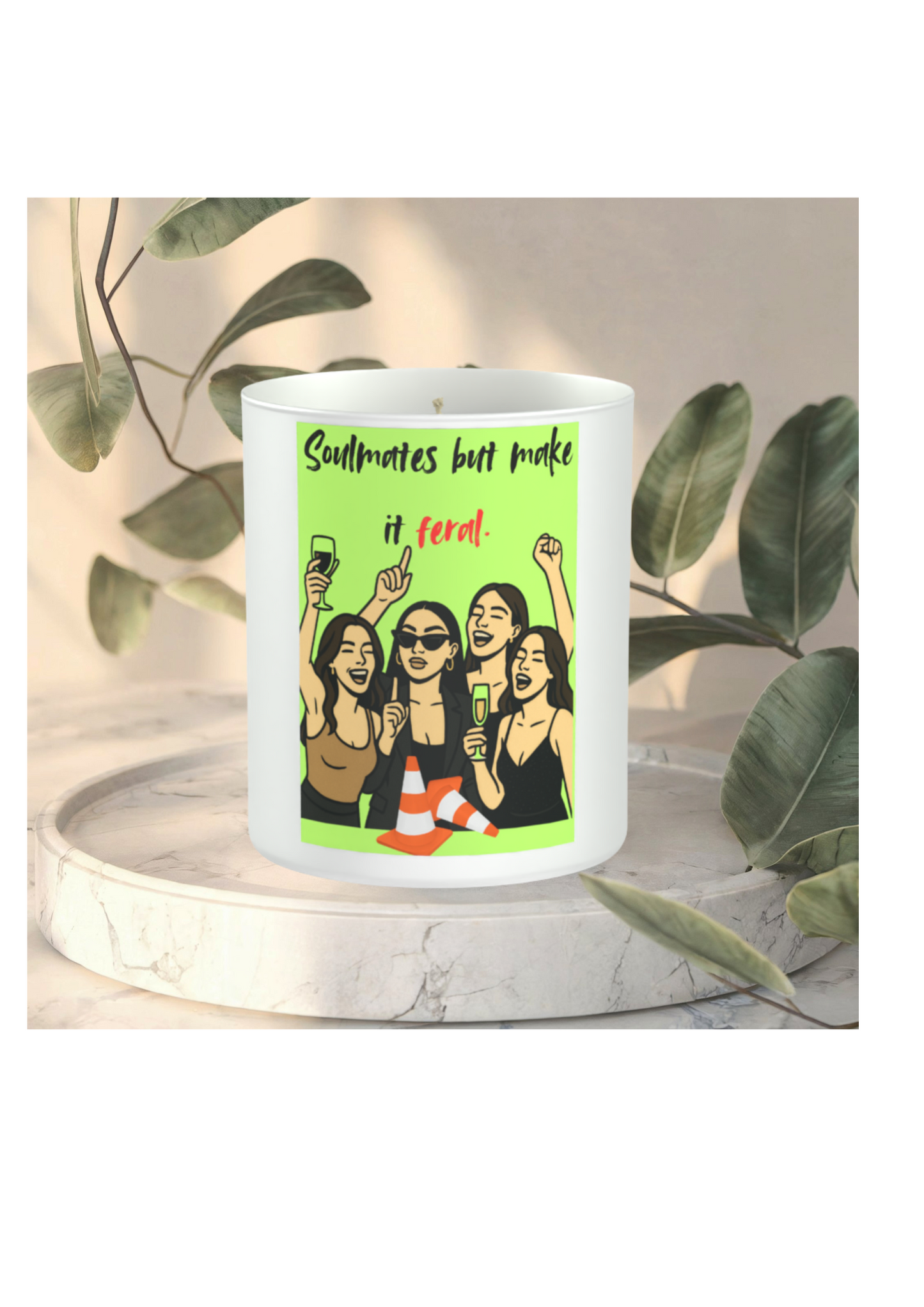Soulmates But Make It Feral 200g White candle ‘Sandy Bay'