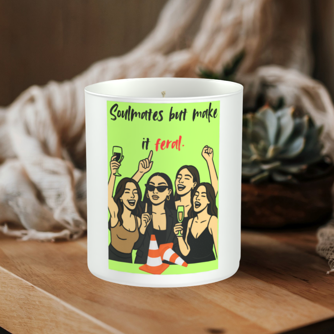 Soulmates But Make It Feral 200g White candle ‘Sandy Bay'