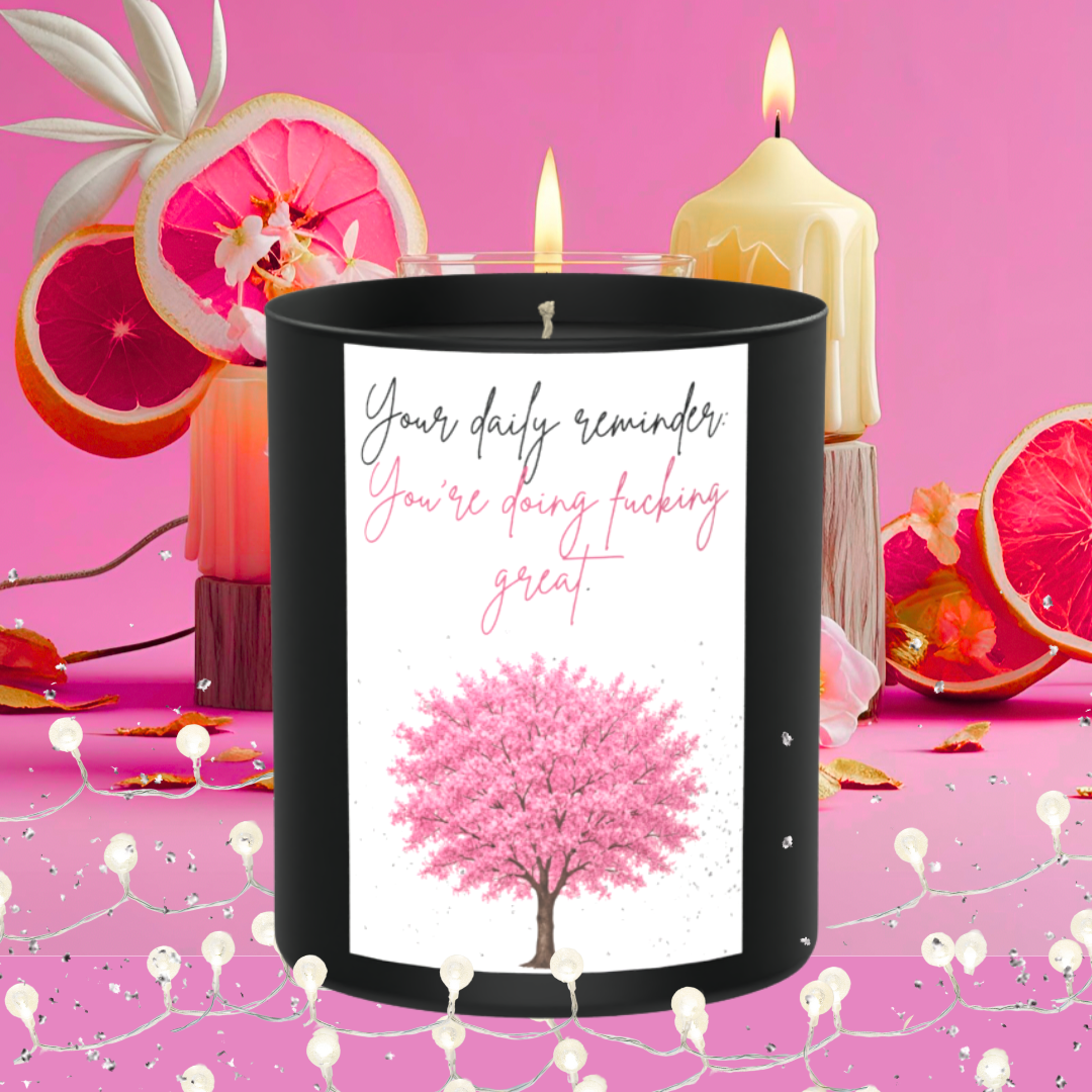 You're Doing Great 200g Black Candle ‘Dark Noir’