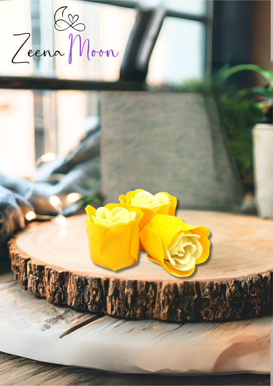 Set of 3 Soap Flower Heart Box - Spring Roses