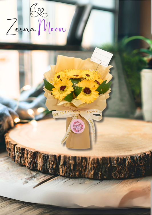 Large Sunflowers Bouquet - Love is Eternal -  Gift Card