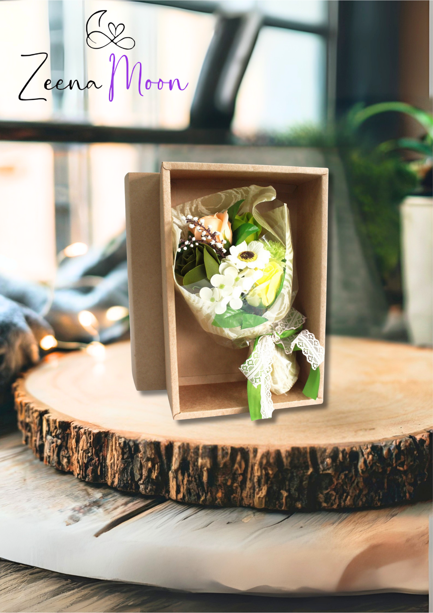 Greens Boxed Hand Soap Flower Bouquet - Special