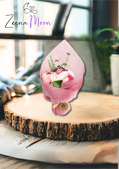 Pink Standing Soap Flower Bouquet - Special