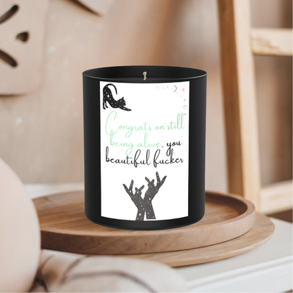 Congrats On Being Alive 200g Black Candle ‘Dark Noir’