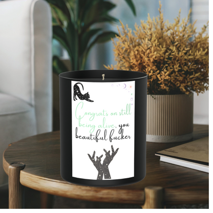 Congrats On Being Alive 200g Black Candle ‘Dark Noir’