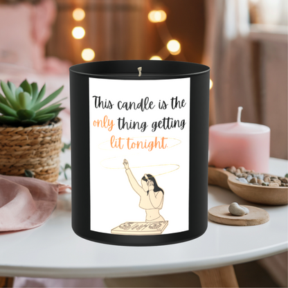 Lit Humour DJ 200g Black Candle ‘Dark Noir’