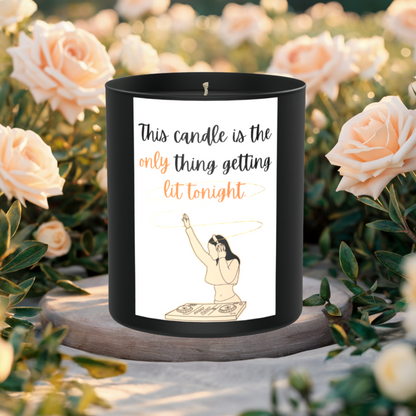 Lit Humour DJ 200g Black Candle ‘Dark Noir’