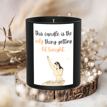 Lit Humour DJ 200g Black Candle ‘Dark Noir’