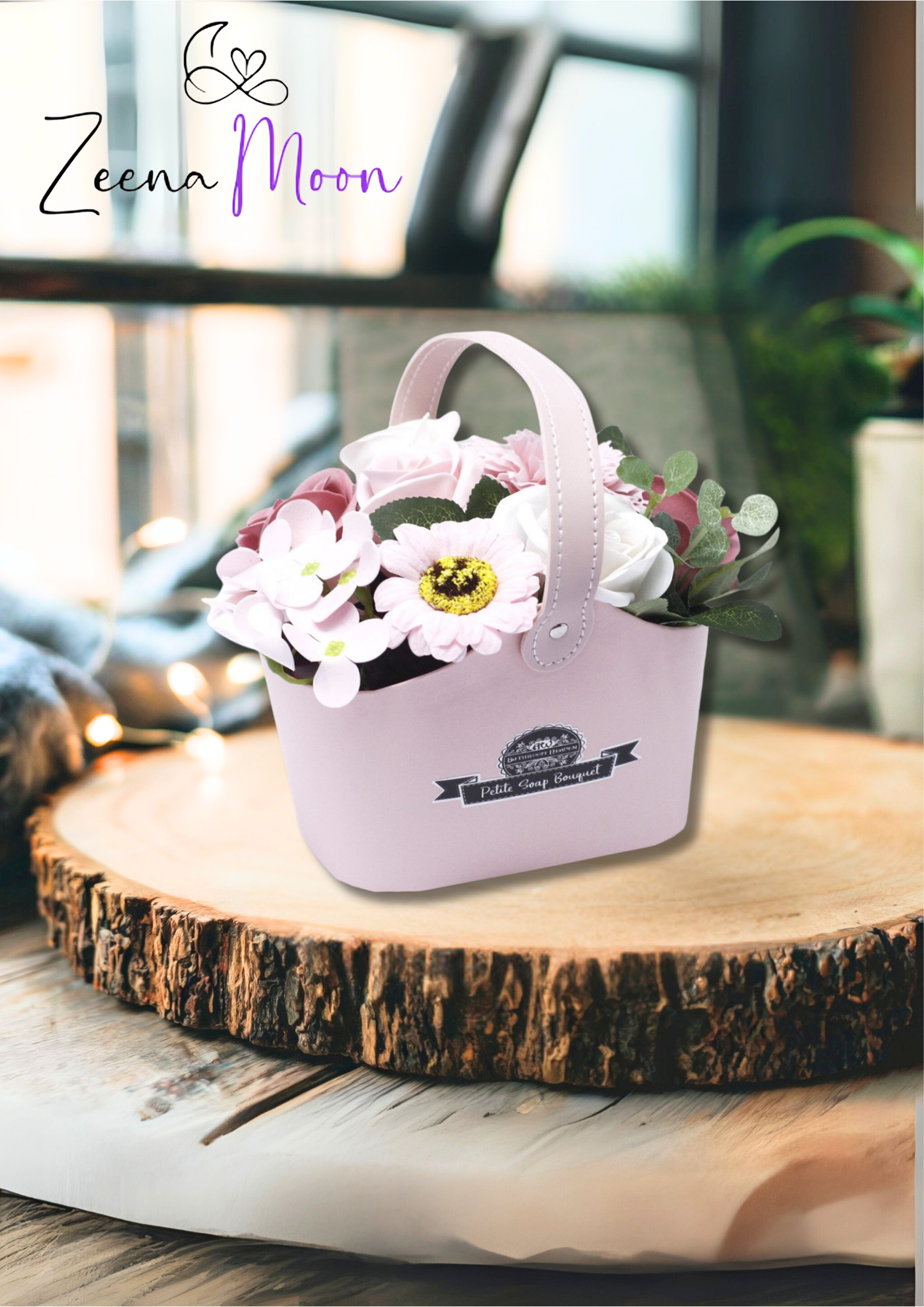 Bouquet Petite Basket - Peaceful Pink