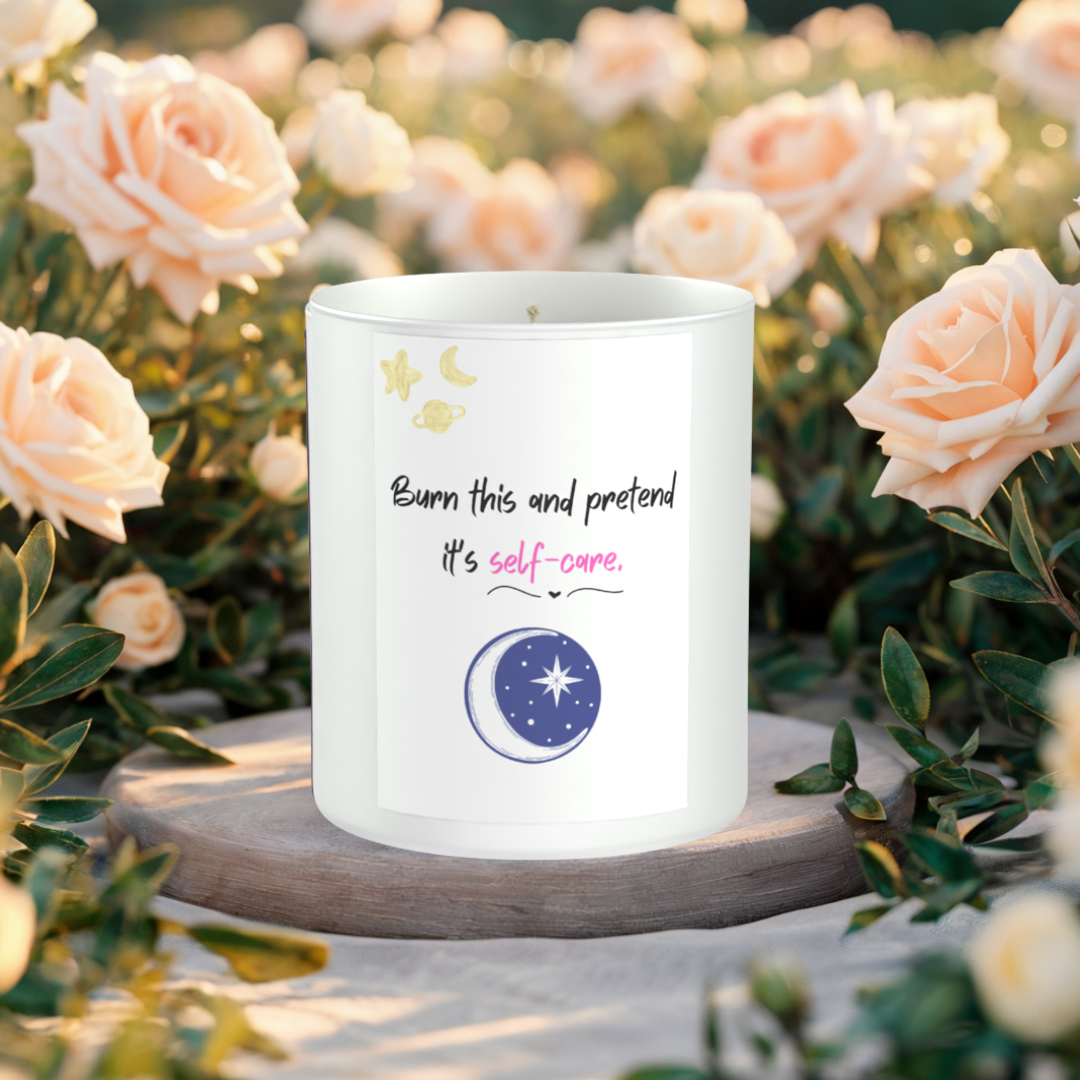 Pretend Self Care 200g White candle ‘Sandy Bay'