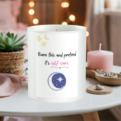 Pretend Self Care 200g White candle ‘Sandy Bay'