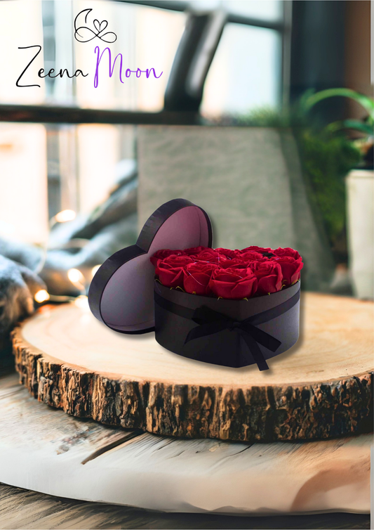 Soap Flower Gift Bouquet - 13 Red Roses - Heart